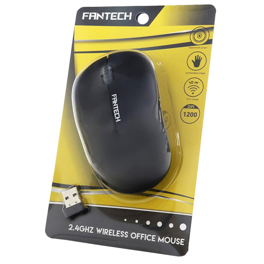 🖱️ Mouse Sem Fio Silencioso Fantech W188 - 1200 DPI Ergonômico