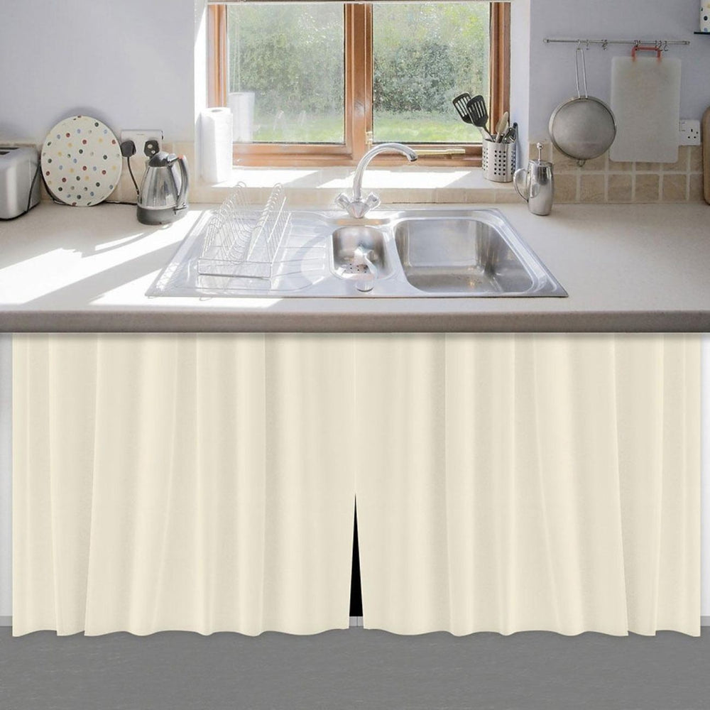🚰 Cortina de Pia Cozinha 100% PVC - Cores Sortidas