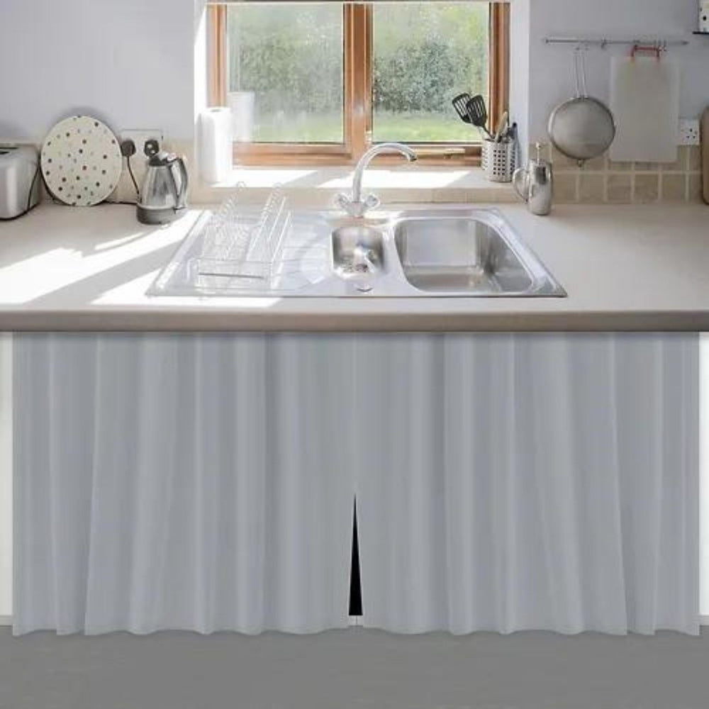 🚰 Cortina de Pia Cozinha 100% PVC - Cores Sortidas