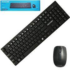 ⌨️ Kit Teclado + Mouse Sem Fio Multilaser TC251 - Teclas Flutuantes