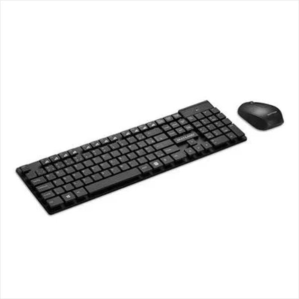 ⌨️ Kit Teclado + Mouse Sem Fio Multilaser TC251 - Teclas Flutuantes