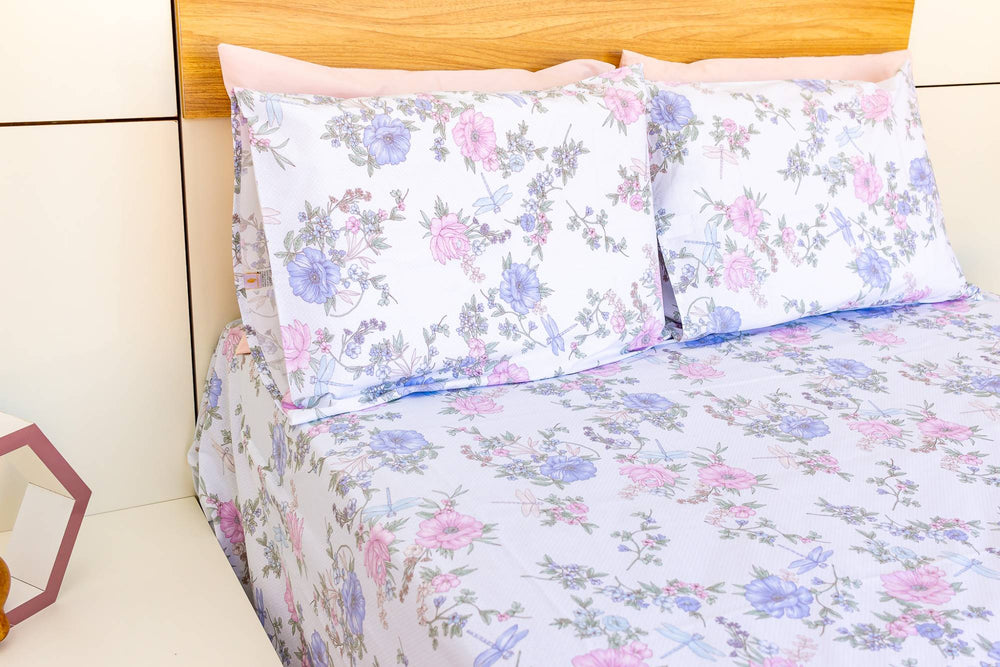🛏️ Jogo de Lençol King 3 Peças com Aba - Macio e Antiácaro