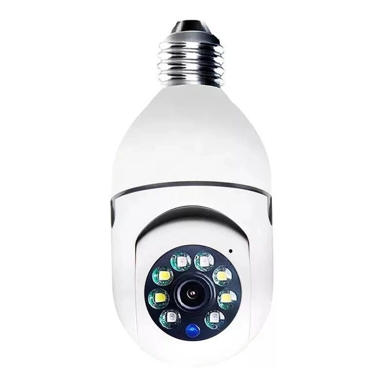 💡 Lâmpada com Câmera 360° Wi-Fi Visão Noturna - Segurança Inteligente