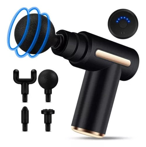 💪 Massageador Corporal Elétrico Pistola - Várias Velocidades USB