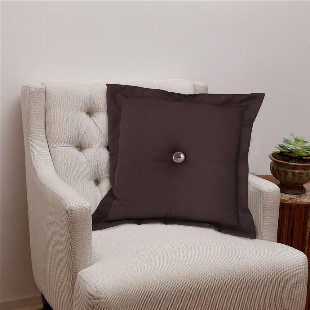 🛋️ Almofada Decorativa Oxford 36x36cm com Botão Central