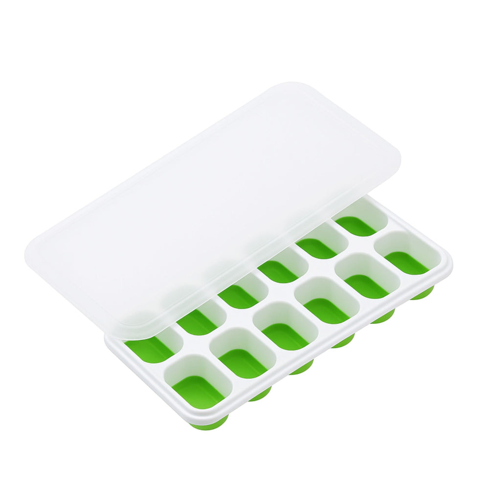 🧊 Forma de Gelo Silicone com Tampa - 4 Cores
