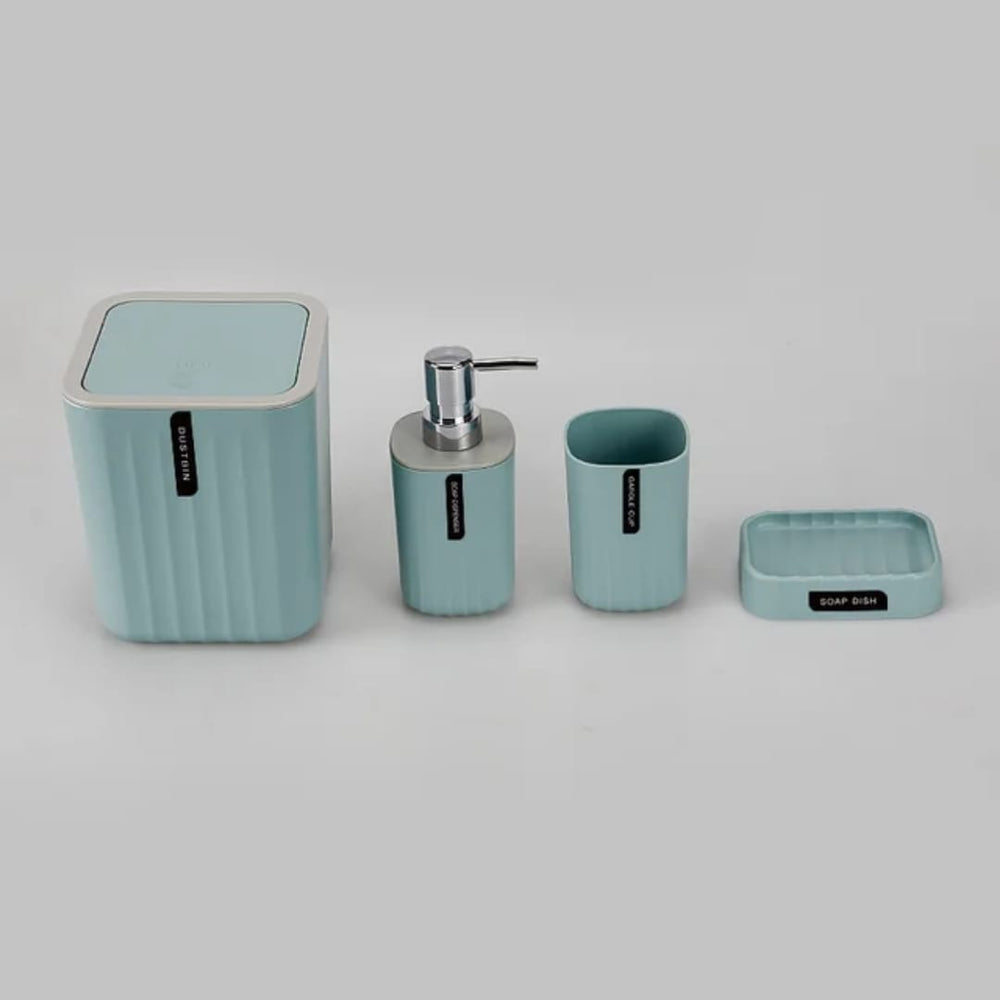 🚽 Kit Banheiro Lavabo 4 Peças - Resistente e Moderno