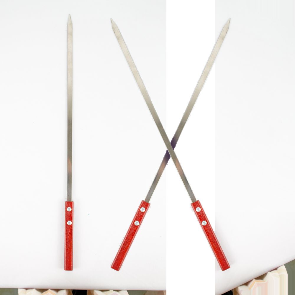 🔥 Espeto Inox 50cm Churrasco - Não Enferruja