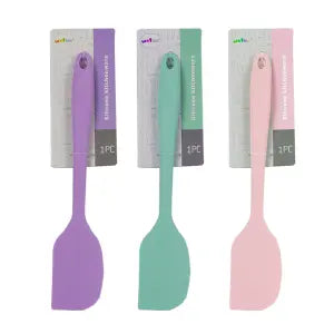 🥄 Espátula Silicone e Ferro 37cm - Cores Sortidas