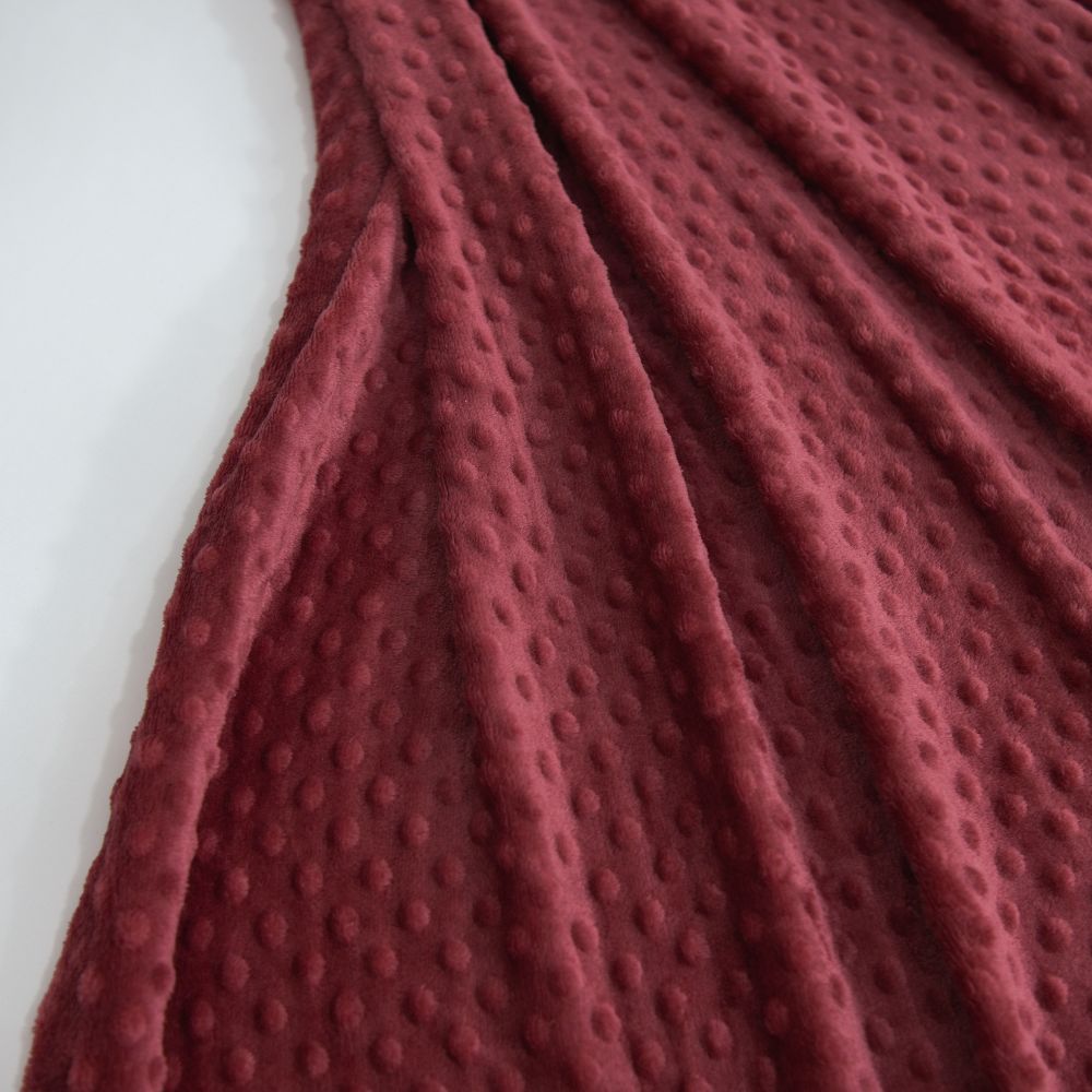 ❤️ Manta Delicatta Fleece Bolinha 2,20x2,40m - Vermelho