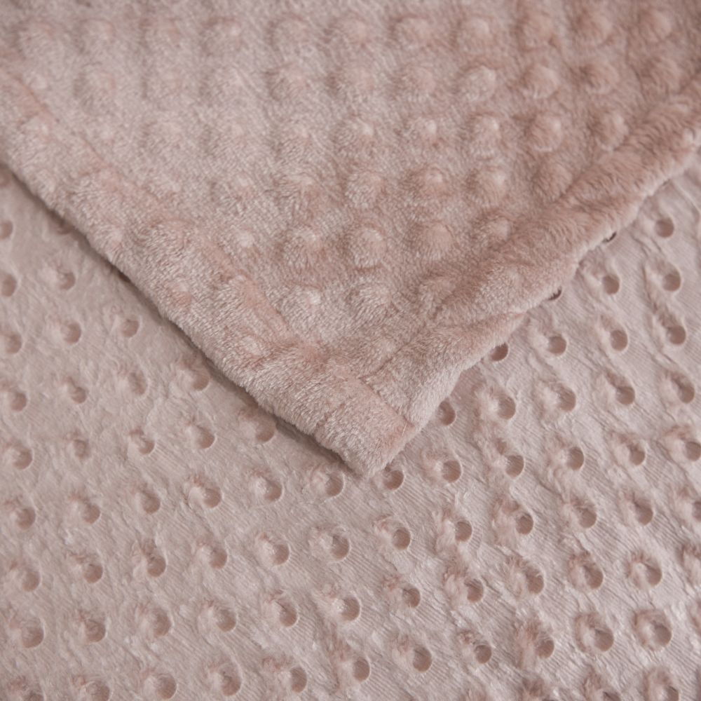 🌸 Manta Delicatta Fleece Bolinha 2,20x2,40m - Rosa