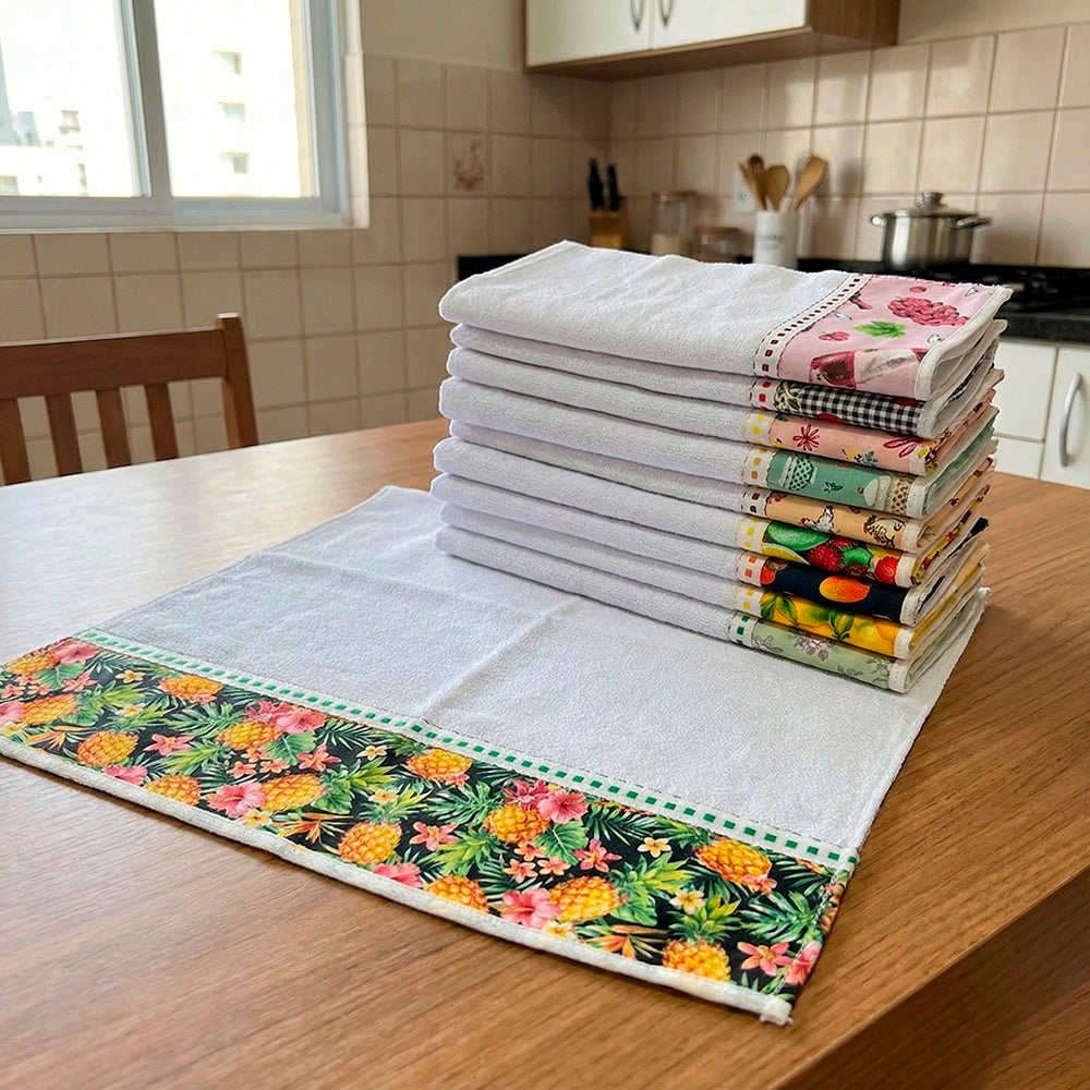 🧽 Pano de Prato Luma Algodão Absorvente - Vários Kits