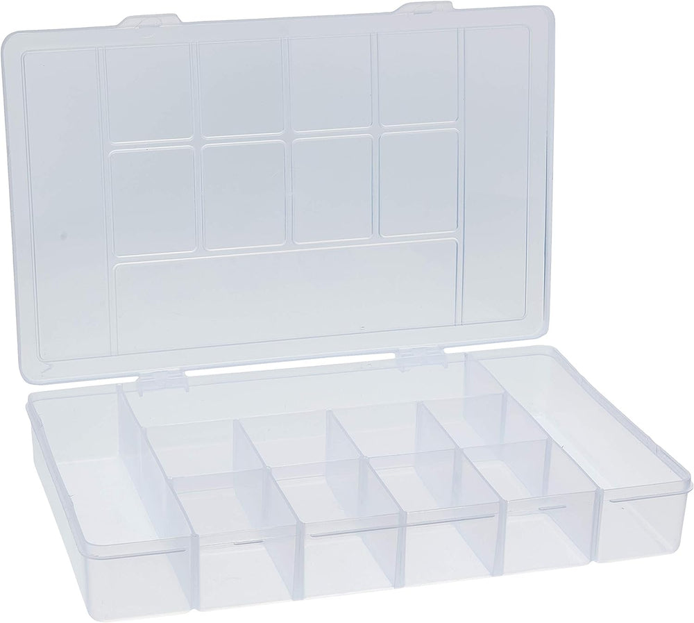 📦 Box Organizador G Transparente com Tampa - Empilhável