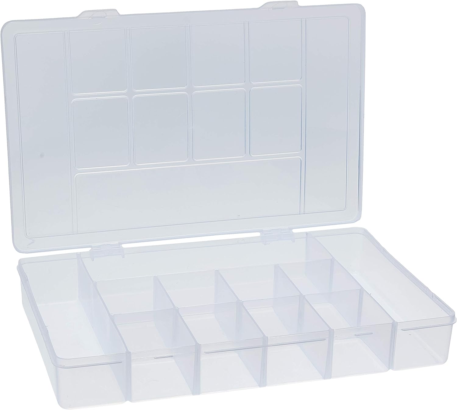 📦 Box Organizador G Transparente com Tampa - Empilhável