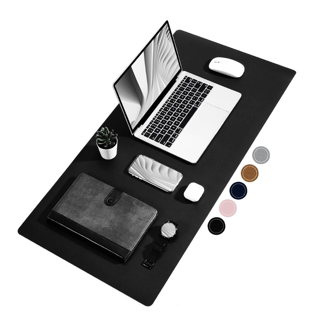 💼 Desk Pad Couro 90x40cm À Prova D'Água - Mesa Protegida e Elegante