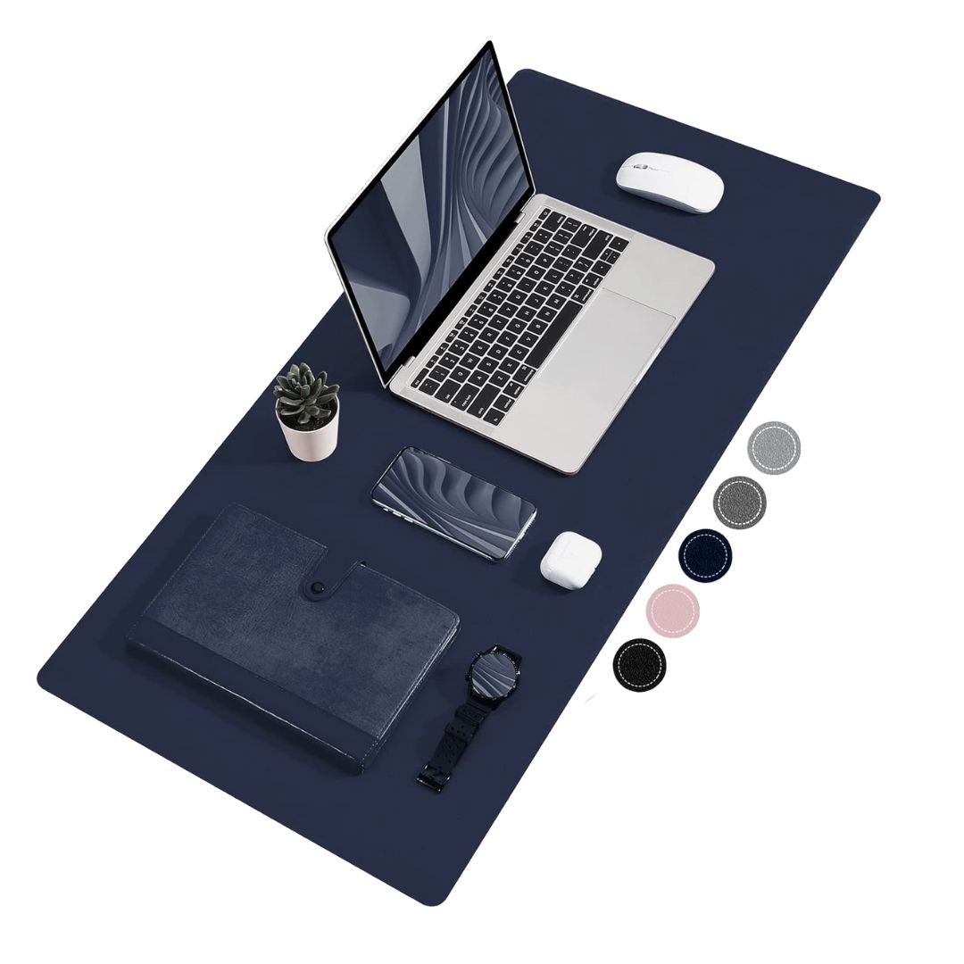 💼 Desk Pad Couro 90x40cm À Prova D'Água - Mesa Protegida e Elegante