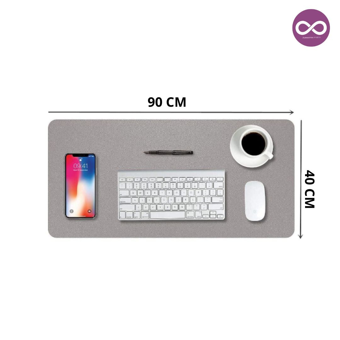 💼 Desk Pad Couro 90x40cm À Prova D'Água - Mesa Protegida e Elegante