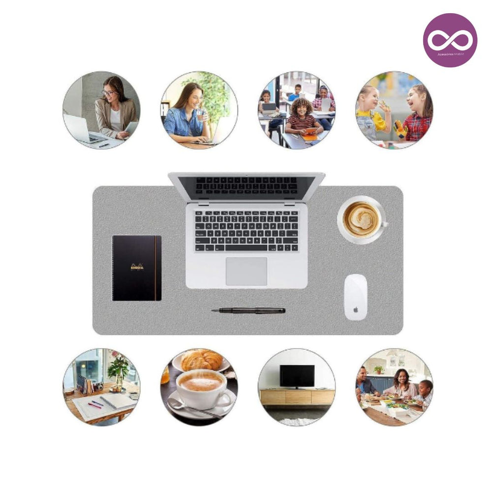 💼 Desk Pad Couro 90x40cm À Prova D'Água - Mesa Protegida e Elegante