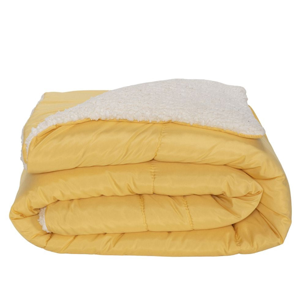 🌞 Coberdrom Soft Solteiro Kit 3 Peças - Amarelo