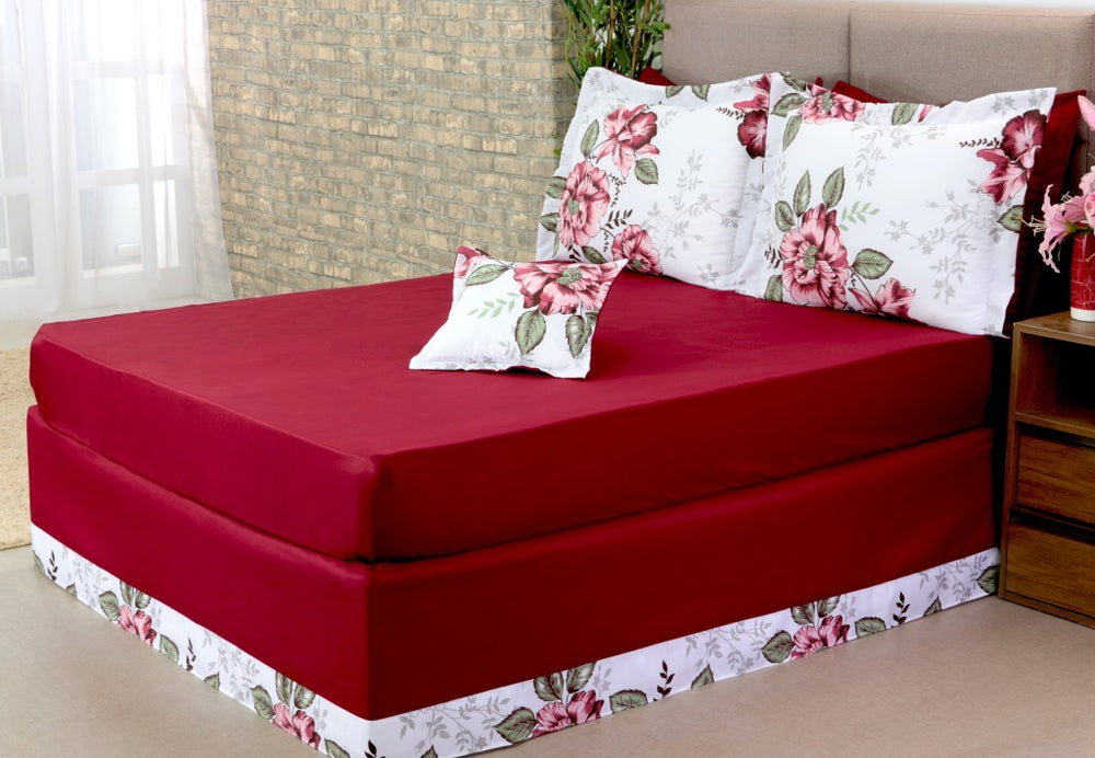 🛏️ Jogo de Lençol Casal/Queen 5 Peças Amapola