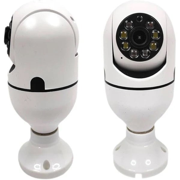 💡 Lâmpada com Câmera 360° Wi-Fi Visão Noturna - Segurança Inteligente
