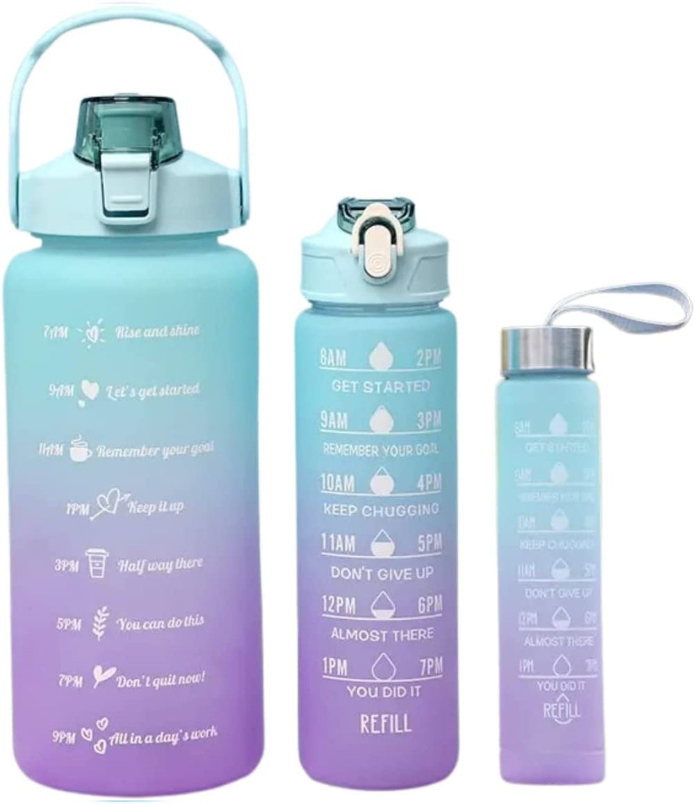 🥤 Kit 3 Garrafas Squeeze Água - Antivazamento Cores Sortidas
