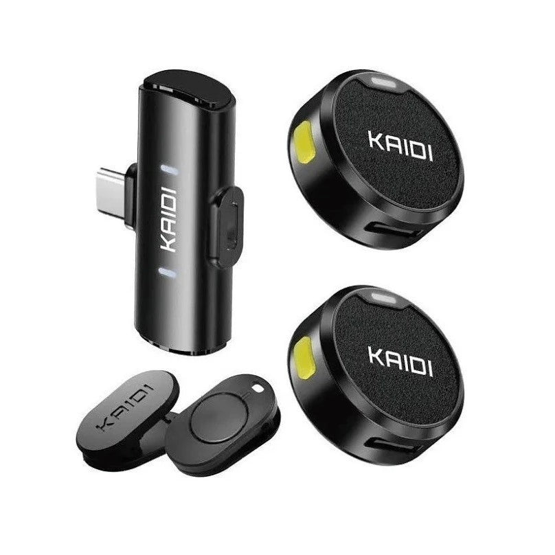 🎤 Microfone Lapela Sem Fio KAIDI KMF4-C - Som Profissional