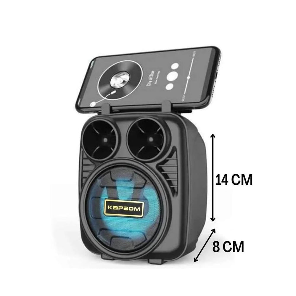 🔊 Caixa de Som Bluetooth com LED RGB KA8001 - Portátil