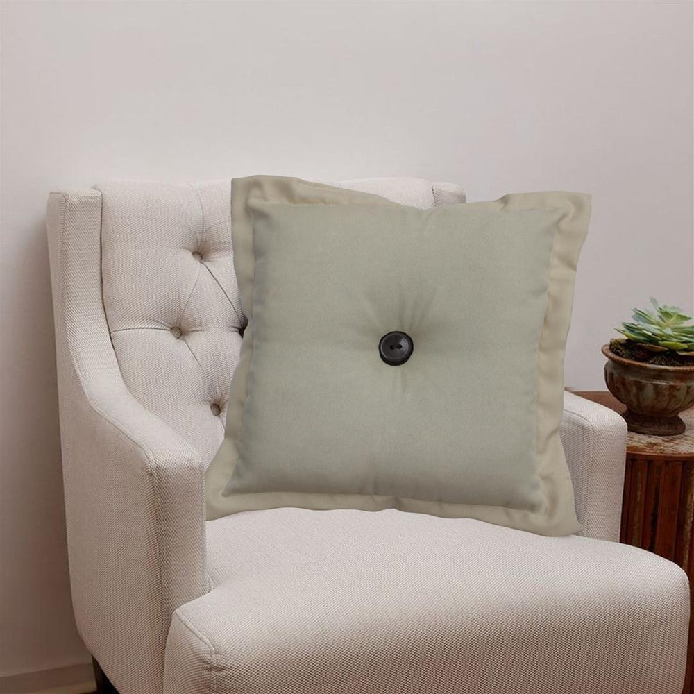 🛋️ Almofada Decorativa Oxford 36x36cm com Botão Central