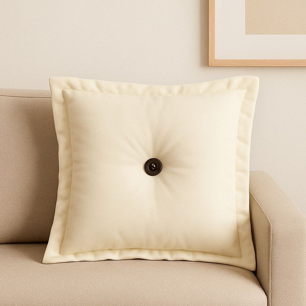🛋️ Almofada Decorativa Oxford 36x36cm com Botão Central