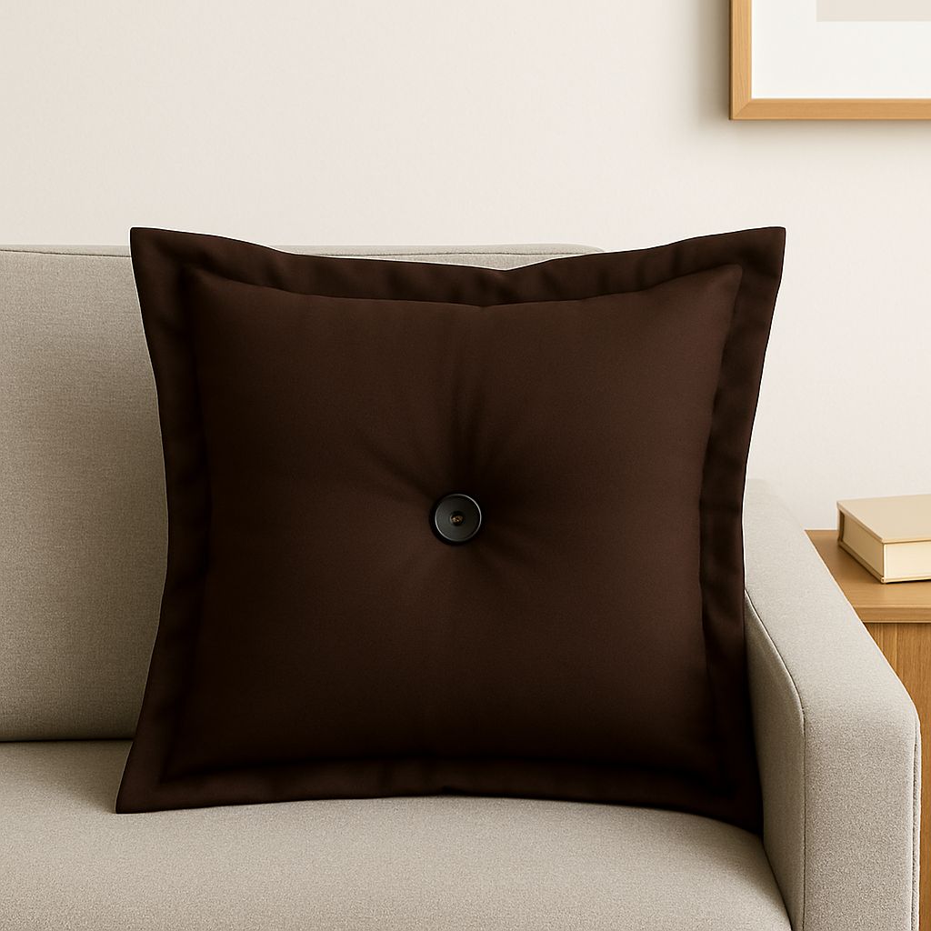 🛋️ Almofada Decorativa Oxford 36x36cm com Botão Central