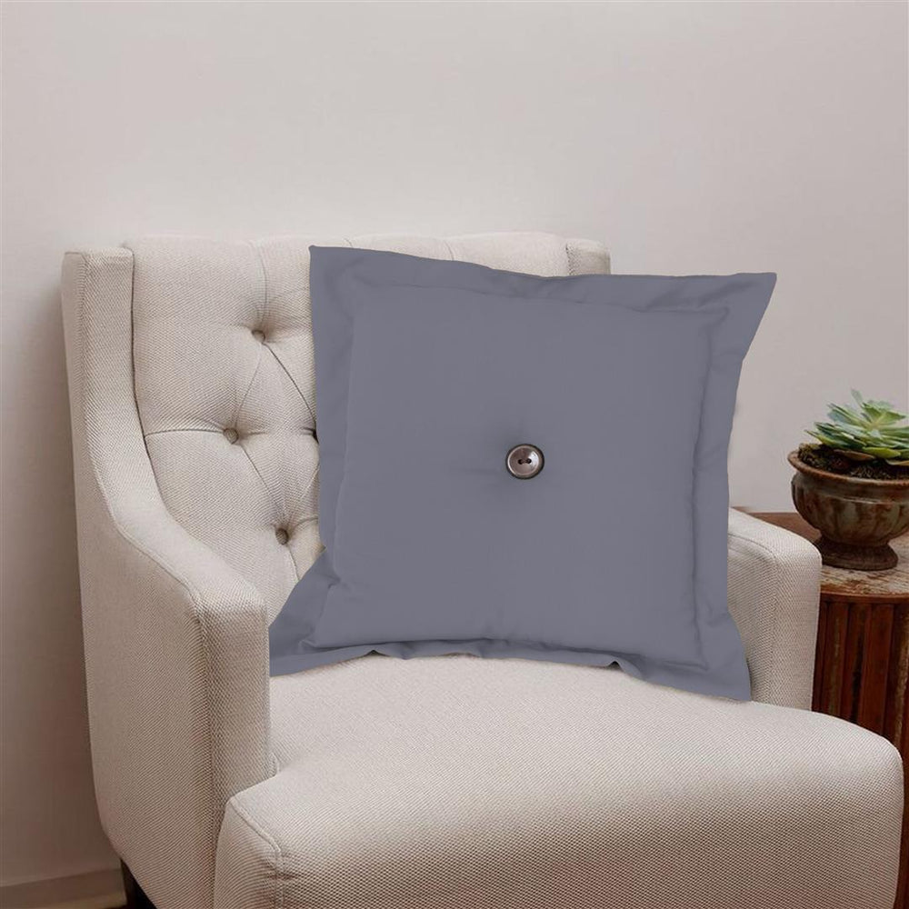 🛋️ Almofada Decorativa Oxford 36x36cm com Botão Central
