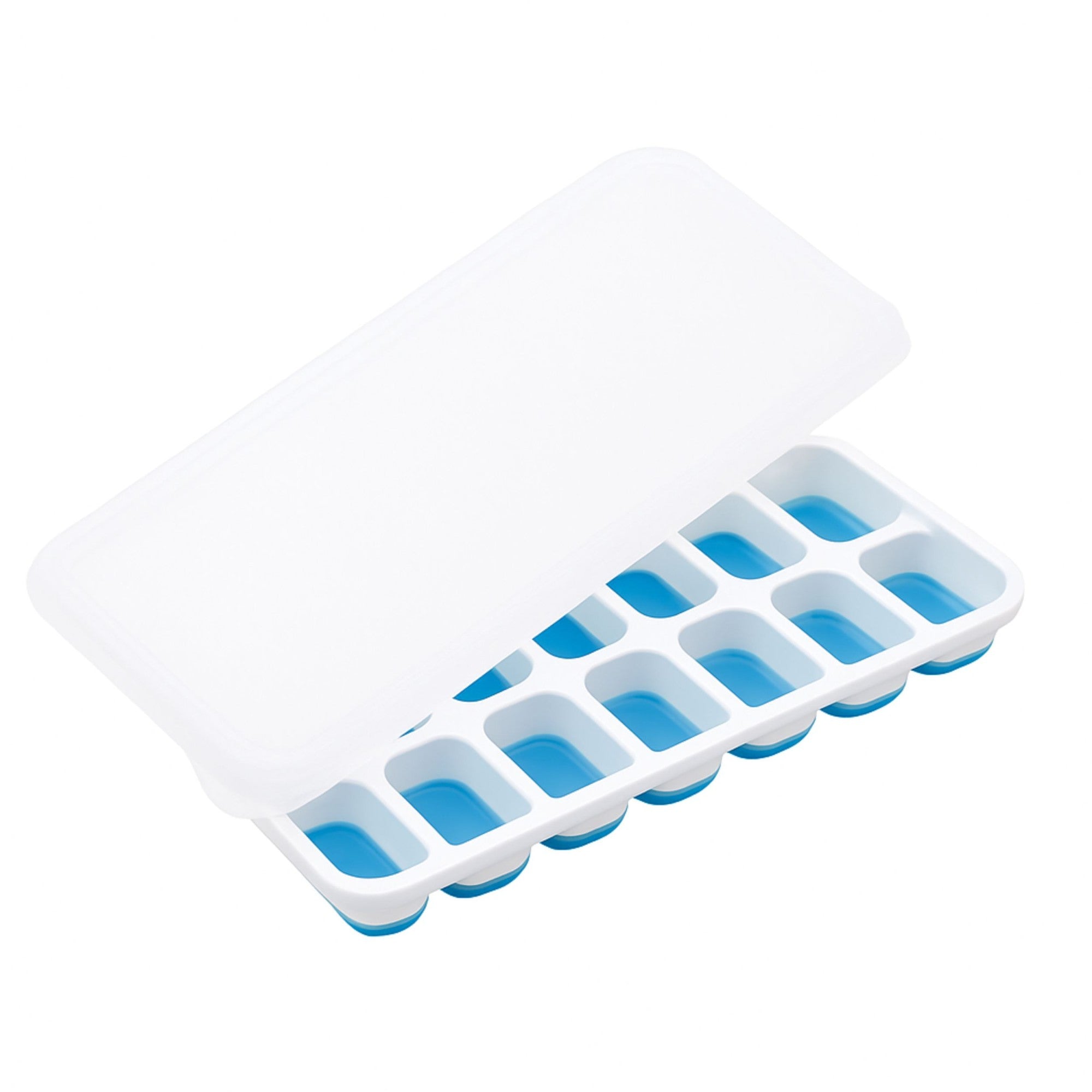 🧊 Forma de Gelo Silicone com Tampa - 4 Cores