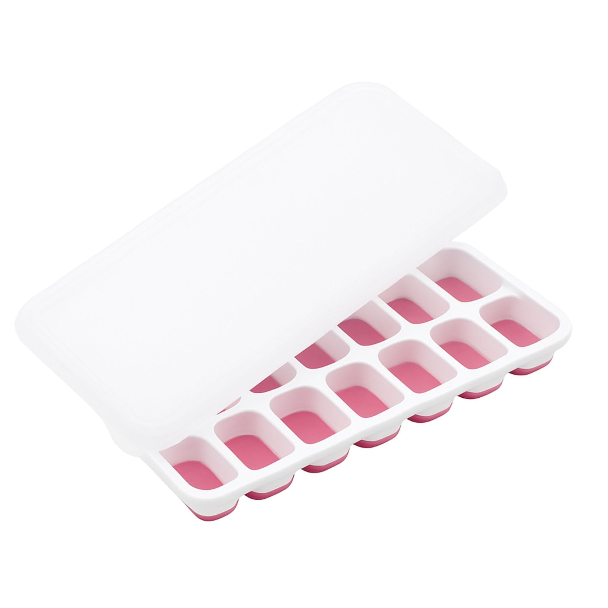 🧊 Forma de Gelo Silicone com Tampa - 4 Cores