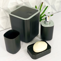🚽 Kit Banheiro Lavabo 4 Peças - Resistente e Moderno