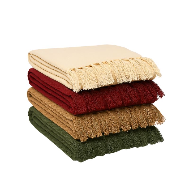 🛋️ Manta Solid para Sofá 1,40x1,80m Algodão - Sofisticada