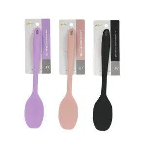 🥄 Colher Silicone e Ferro 28cm - Cores Sortidas
