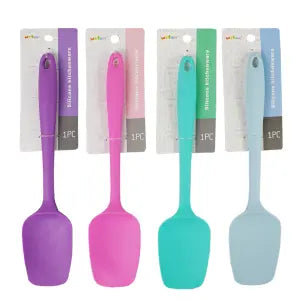 🥄 Espátula Silicone e Ferro 27cm - Cores Sortidas