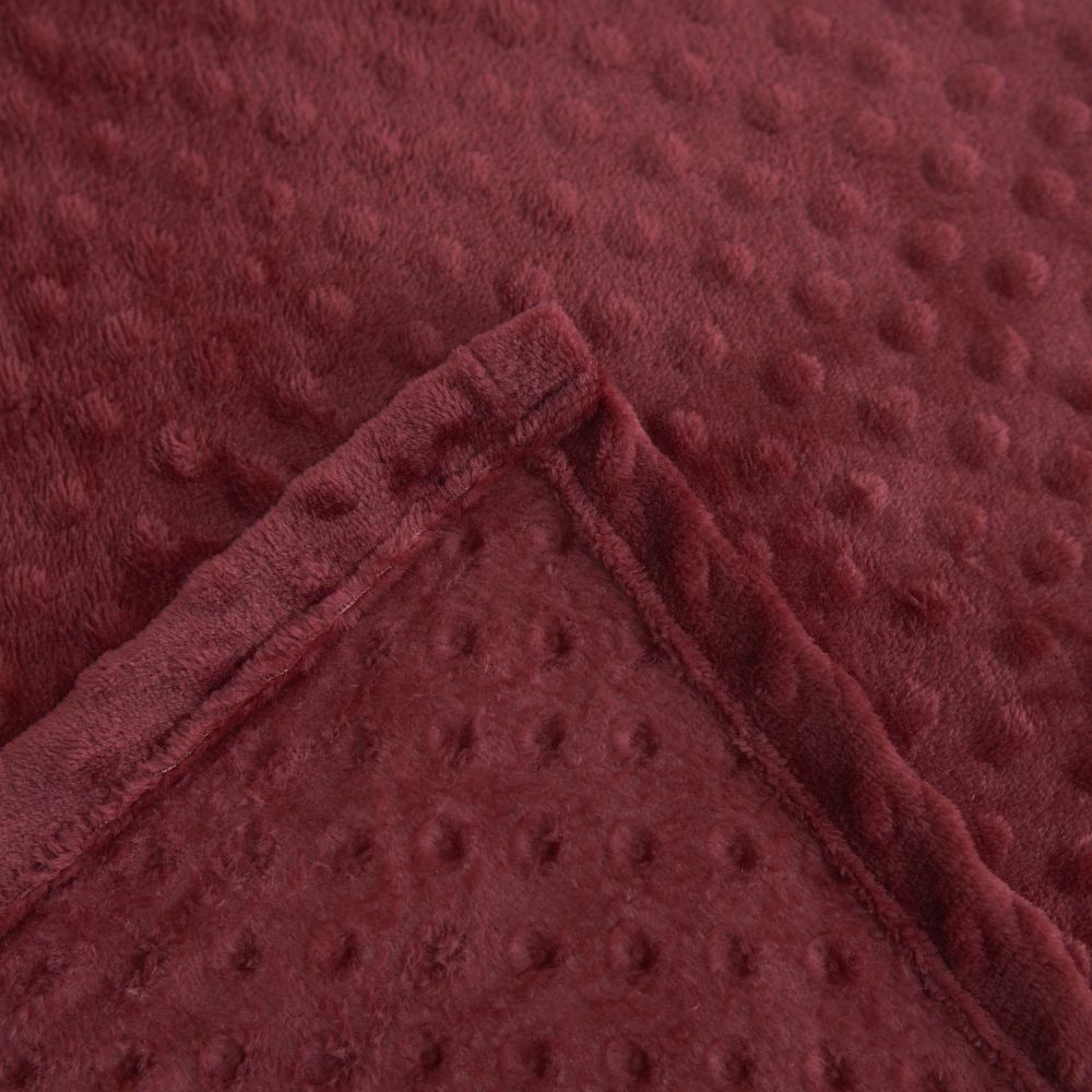 ❤️ Manta Delicatta Fleece Bolinha 2,20x2,40m - Vermelho