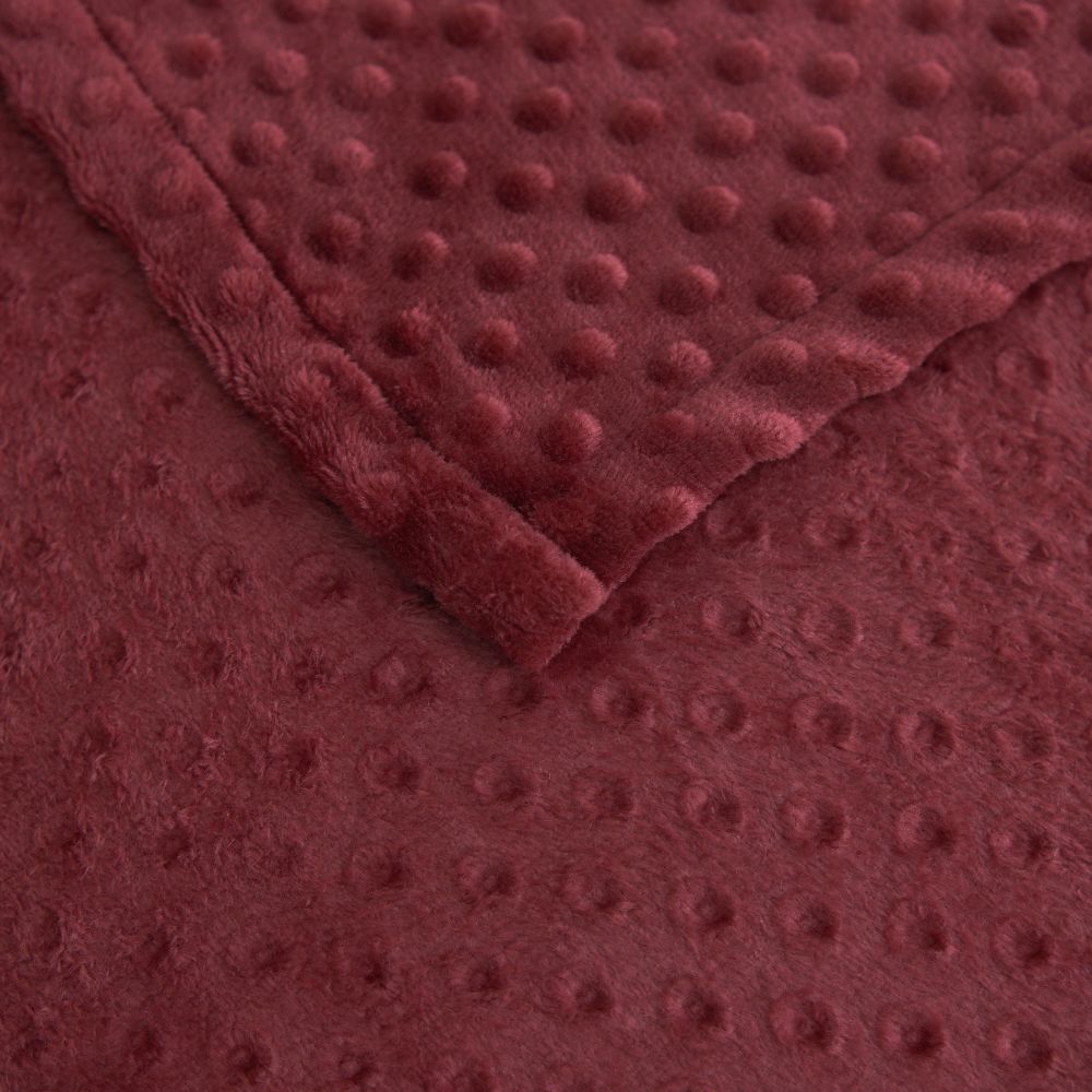 ❤️ Manta Delicatta Fleece Bolinha 2,20x2,40m - Vermelho