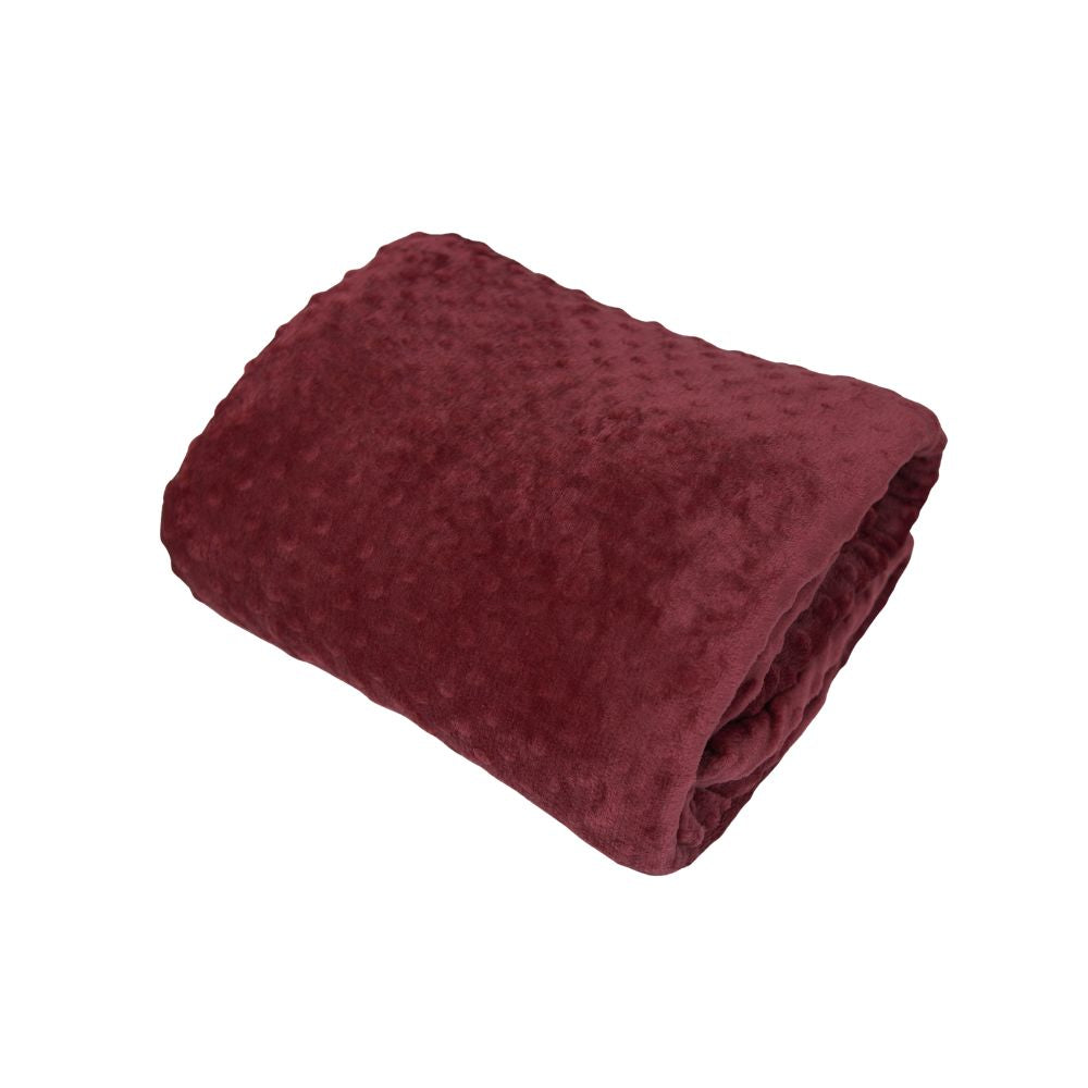 ❤️ Manta Delicatta Fleece Bolinha 2,20x2,40m - Vermelho