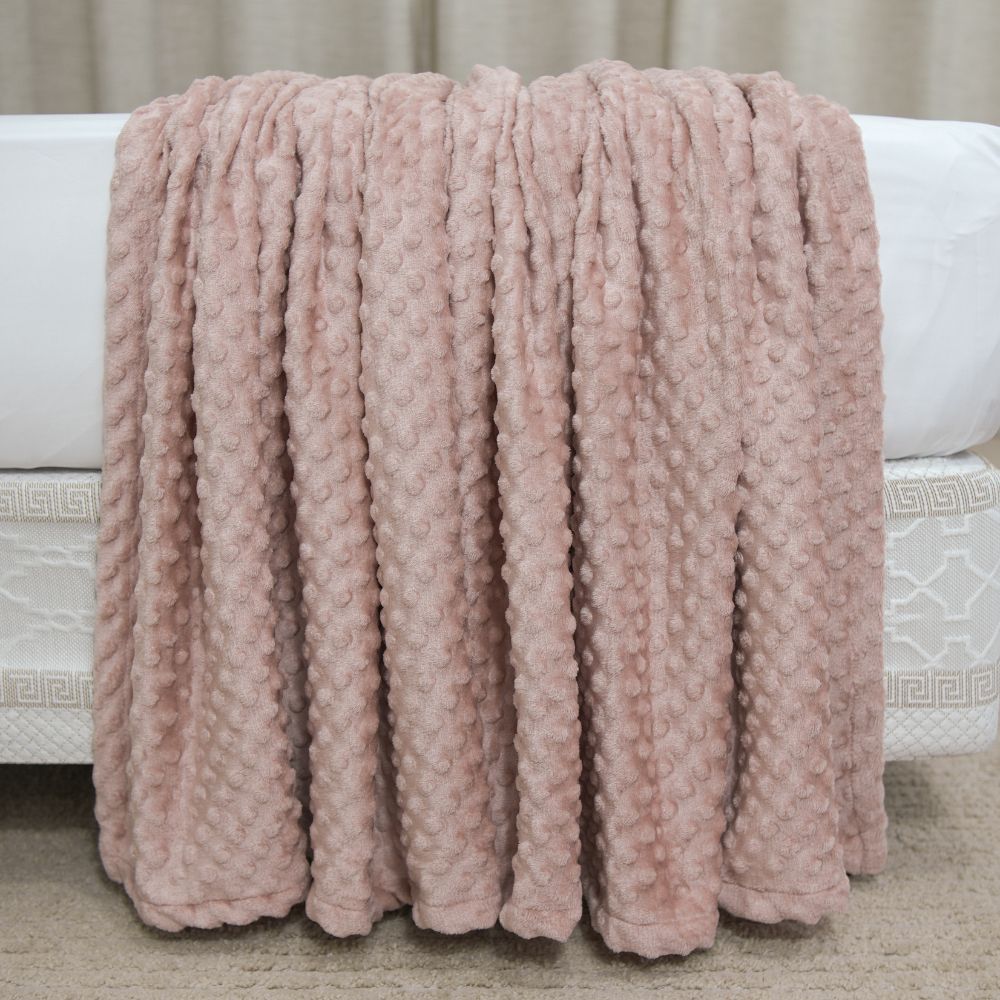🌸 Manta Delicatta Fleece Bolinha 2,20x2,40m - Rosa