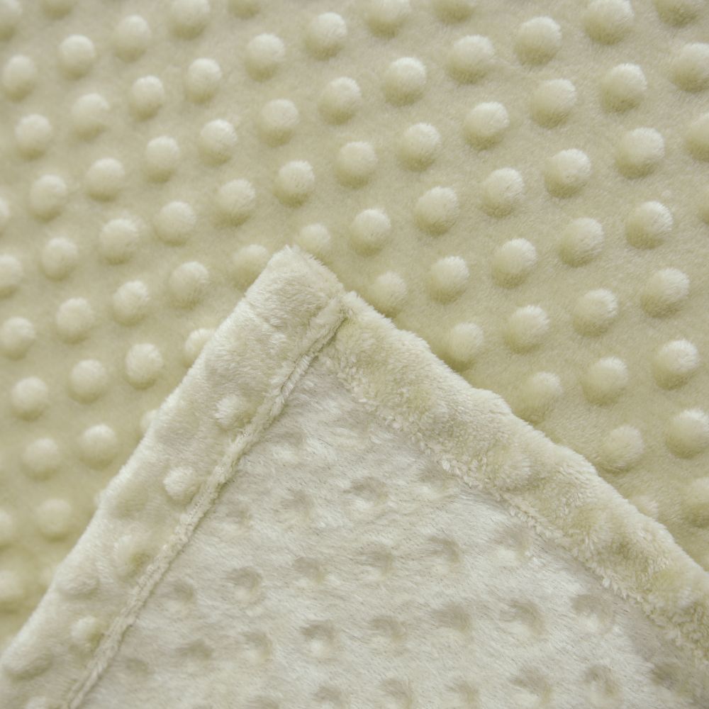 ☁️ Manta Delicatta Fleece Bolinha 2,20x2,40m - Bege