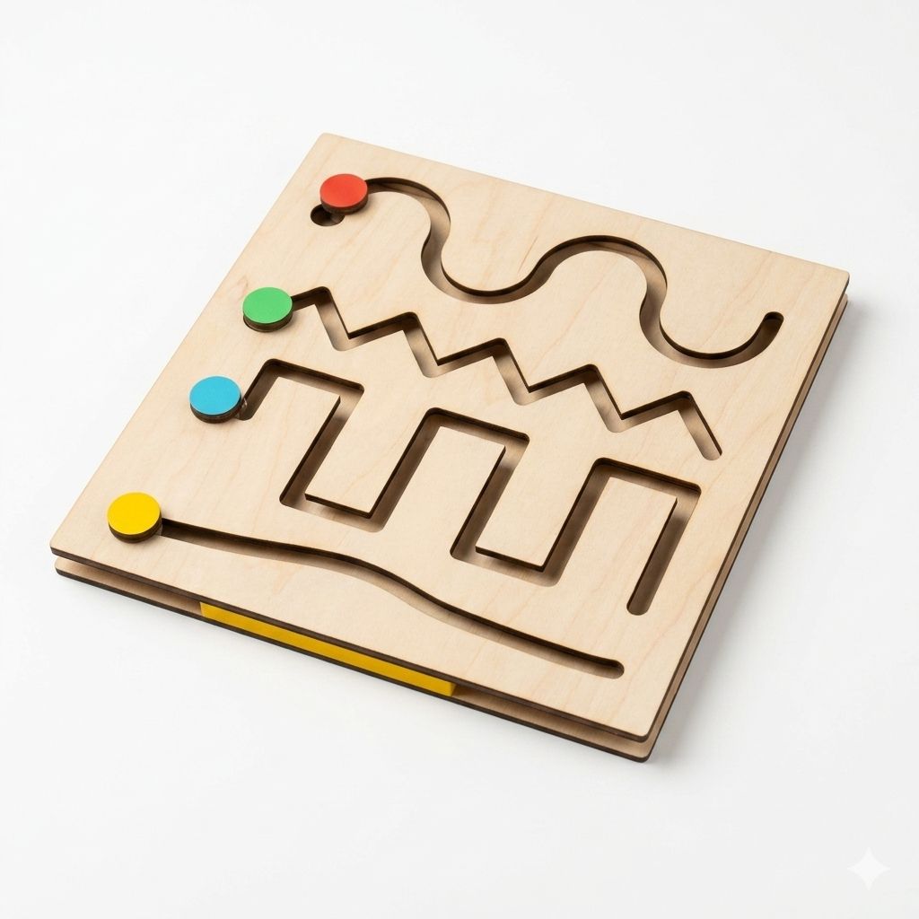 🧠 Painel Psicomotor Educativo em MDF - Coordenação Motora